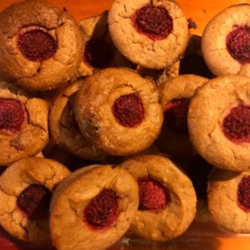 Raspberry Coconut muffins with sneaky hidden Zucchini